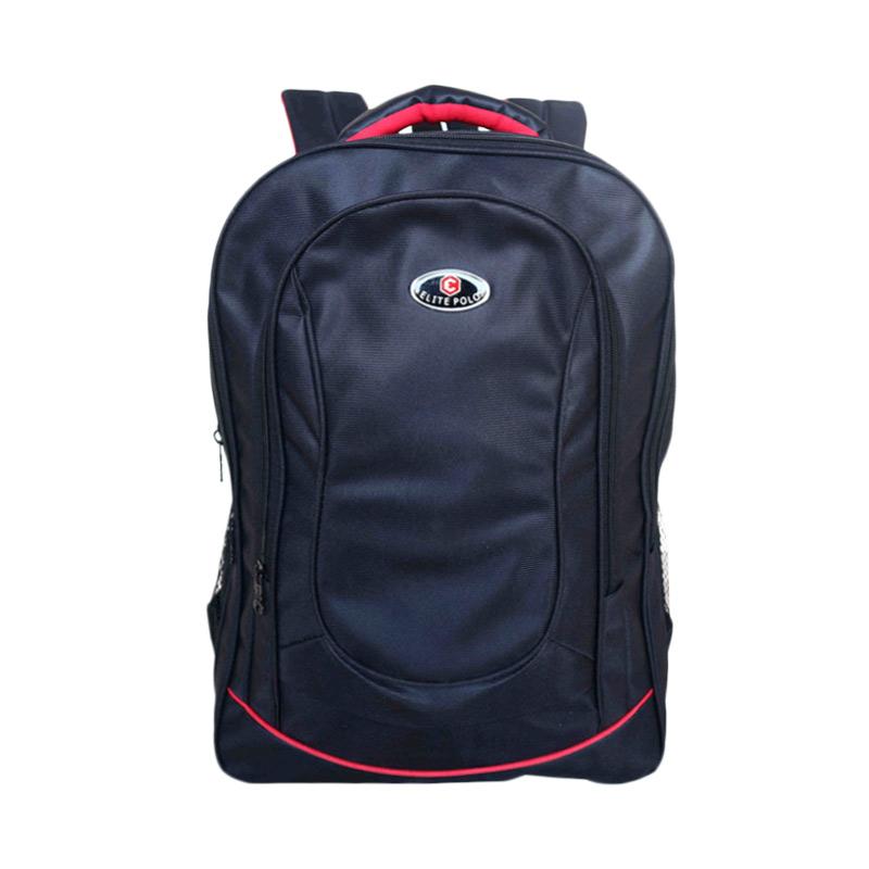 Jual ELITE POLO Tas Ransel Laptop - Hitam Online Agustus