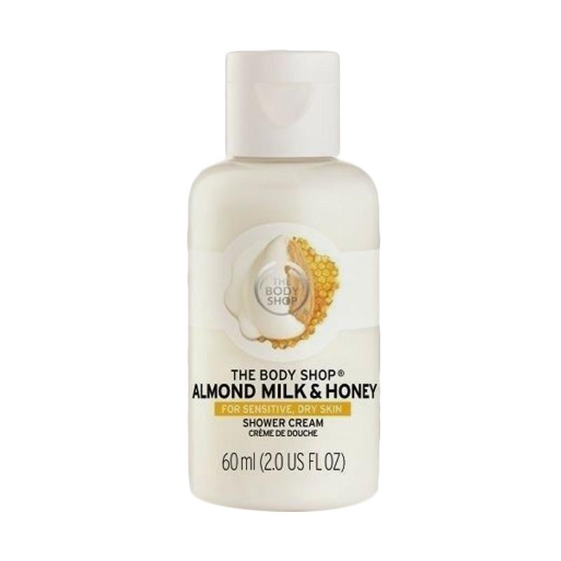 Promo The Body Shop Almond Milk & Honey Shower Gel [60 Ml] Diskon 30