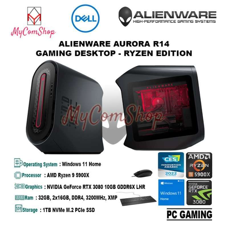 Jual ALIENWARE AURORA R14 RYZEN 9 5900X 32GB RAM 1TB SSD RTX 3080 10GB ...