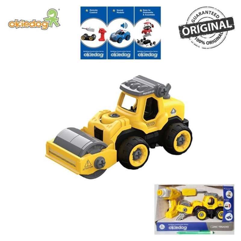 Jual OkieDog DIY RC Trucks Remote Control Drum Compactor di Seller The