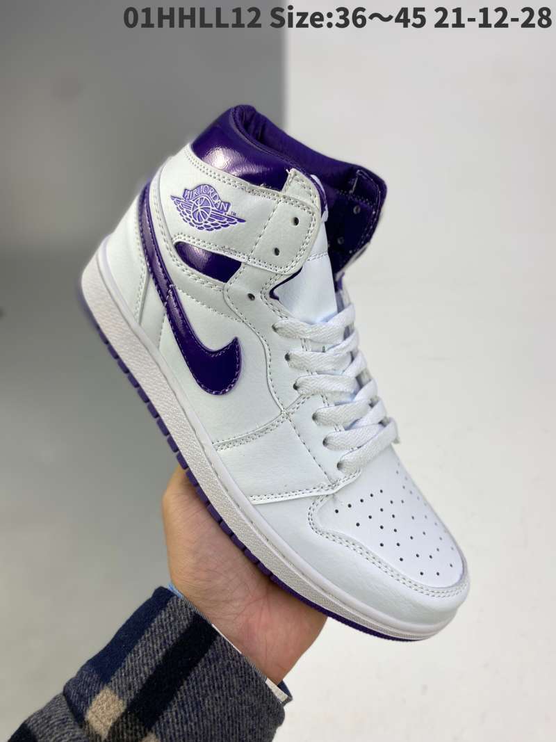 aj1 purple white