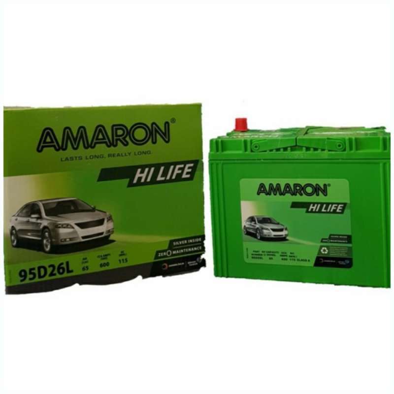 Jual Aki Mobil Toyota Fortuner 95D26L 80D26L Amaron Hi Life Garansi 1