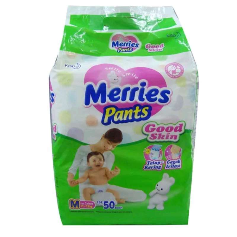 Jual Pampers Merries Pants Good Skin M 50 Di Seller Toko Dedew ...