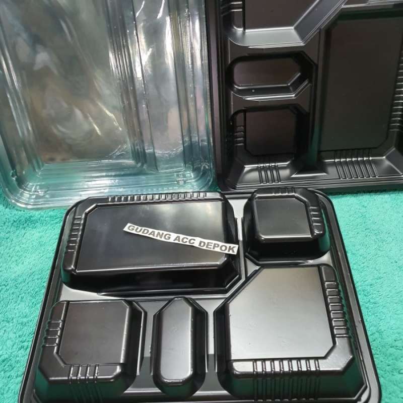 Promo Mika Bento Box Sekat 5 Tray Bento Tempat Makan Plastik Kotak
