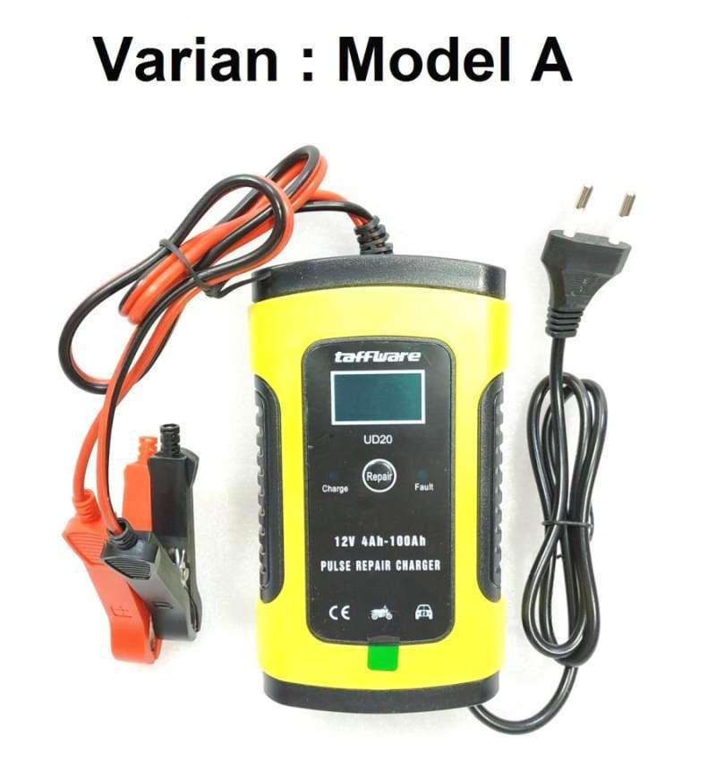 Jual CHARGER AKI MOBIL CAS BATERAI KERING BASAH MOTOR 12V 6A LCD REPAIR