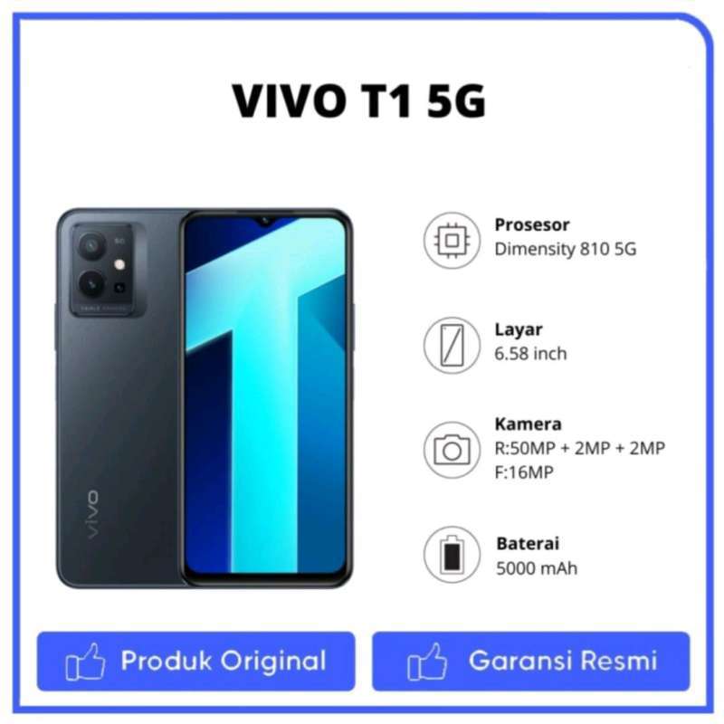 Jual Vivo T1 5G 4/128 GB Garansi Resmi Indonesia di Seller Waloh Store