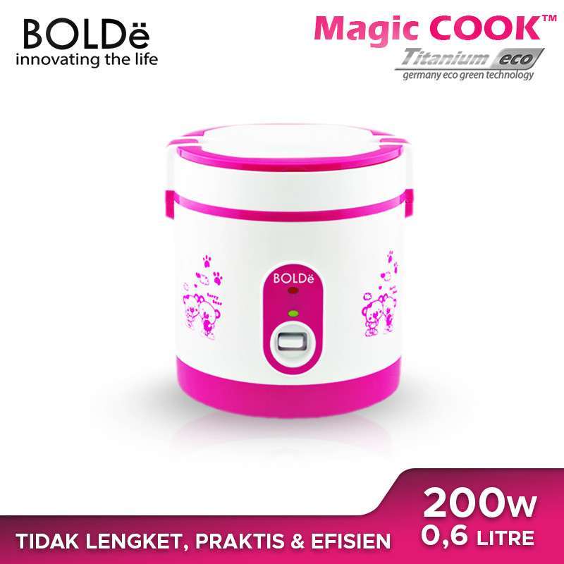 Jual BOLDe Rice Cooker MINI Super Cook Titanium Eco 0,6 Liter di Seller