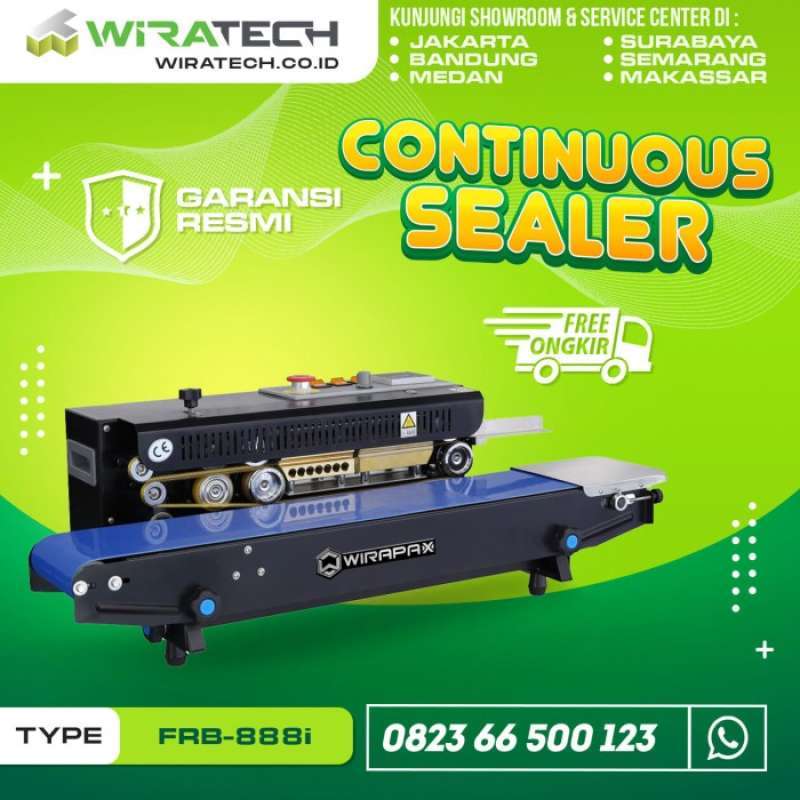 Promo Continuous Sealer Horizontal FRB 888i Painted Black Mesin