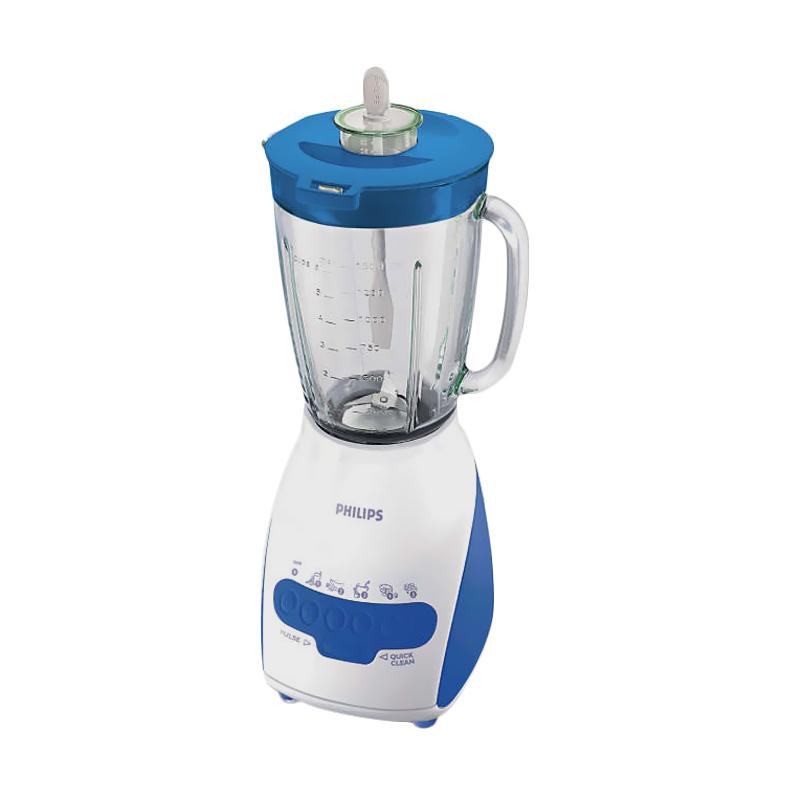 Promo Philips Glass Blender / Blender Kaca HR2116 Blue Biru Diskon 13