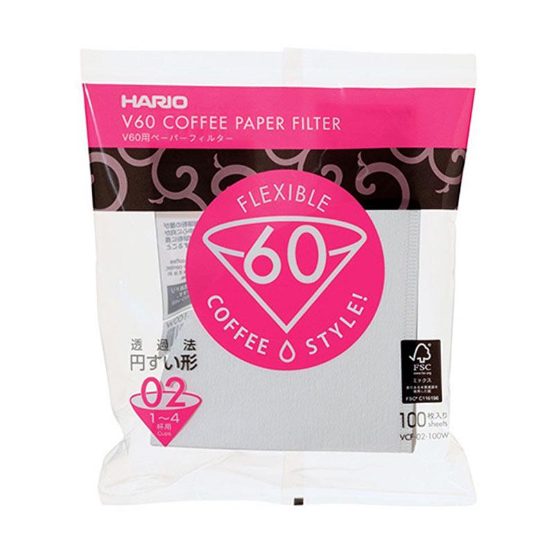 Hario V60 02 White Filter jual hario v60 vcf 02 100w paper filter white Hario V60 02 White Filter jual hario v60 vcf 02 100w paper filter white