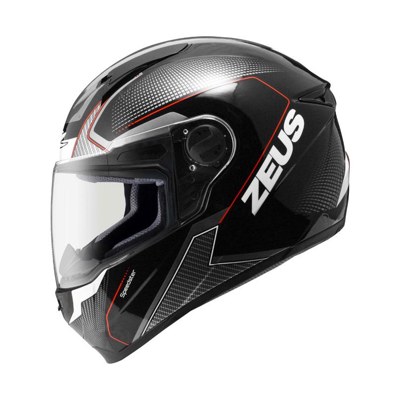 Jual Zeus ZS-811 Helm Full Face - Black/AL6 Red Online