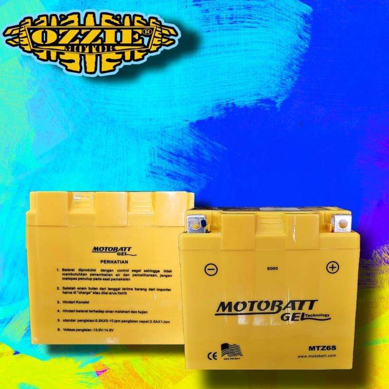 Jual Motobatt Accu Gel Mtz6s 6ah Aki Kering For Nmax - Aerox 125 Fu