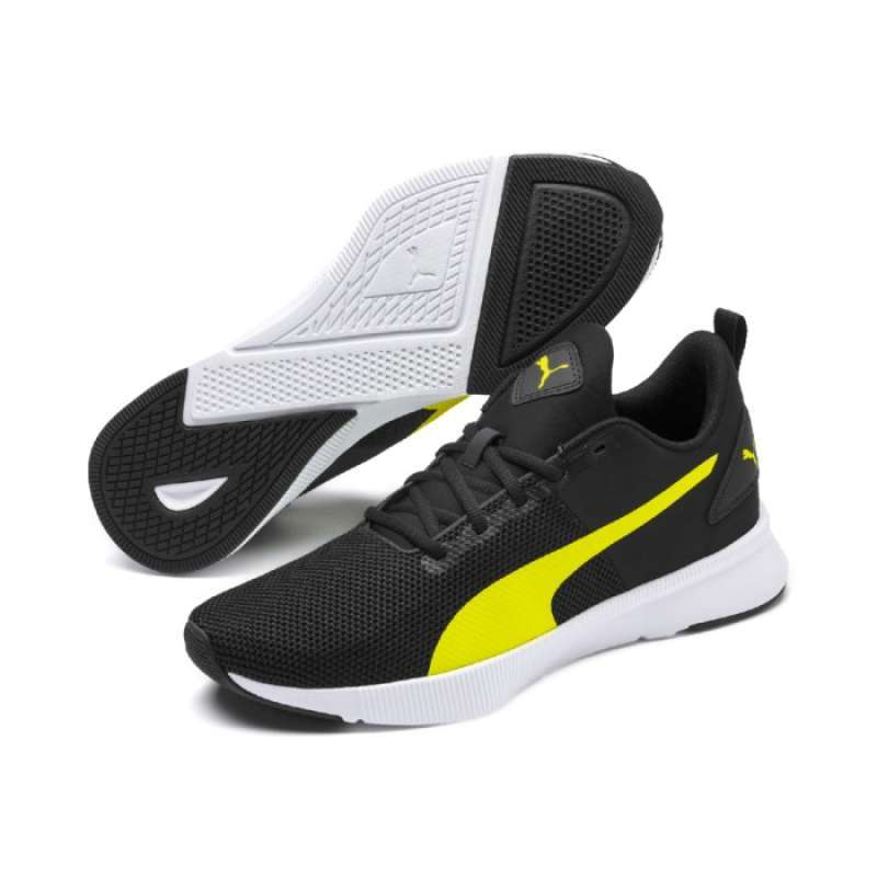 Jual Sepatu Running Puma FLYER RUNNER Puma Black-Yellow Alert ORIGINAL ...