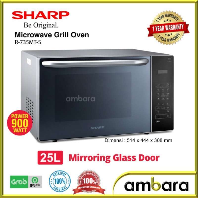 Jual Sharp Microwave Oven R735MtKS Grill Microwave 28 Liter Silver