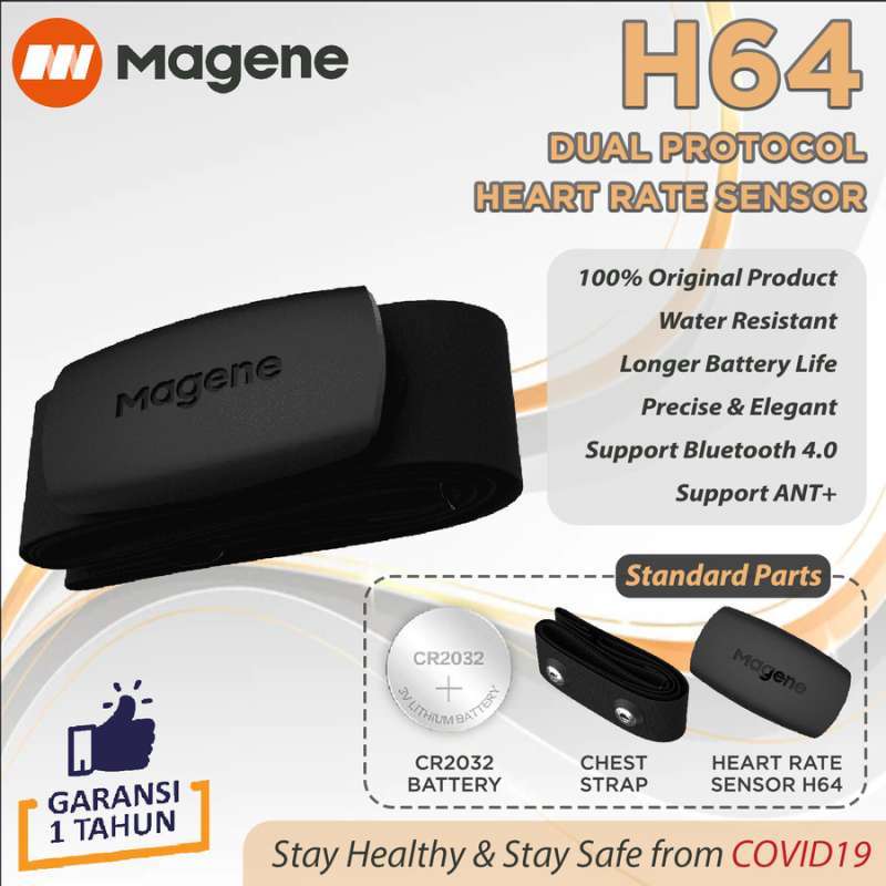 Jual Magene Heart Rate Sensor H64 di Seller Magene Fitness Indonesia