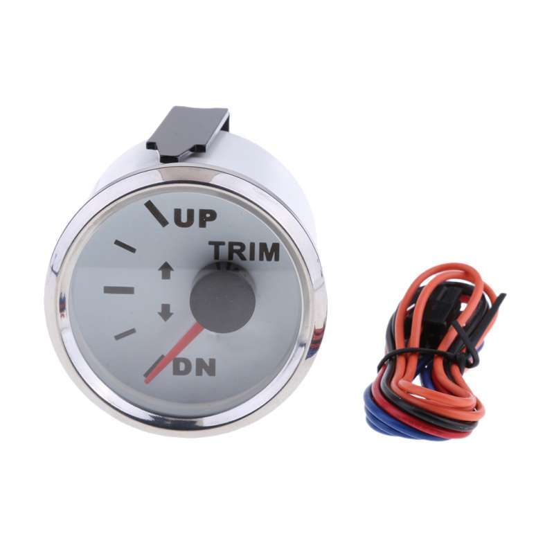 Promo 2 52mm UPDN Electric Trim Level Gauge for Marine Boat White Face2 Diskon 33 di Seller