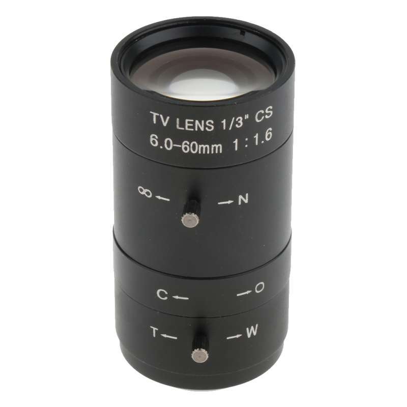 Microscope Cctv Microscope Kit 6-60mm CCTV Lens CS Mount F1.6 Manual Zoom Varifocal ...