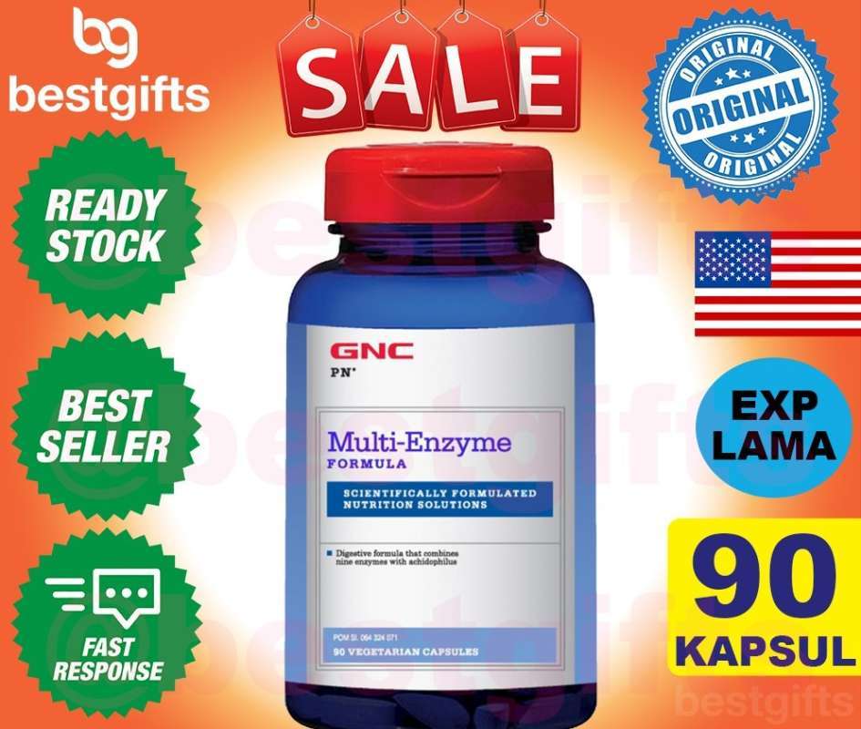 Jual GNC PN MULTI ENZYME FORMULA ENZIM PENCERNAAN ACIDOPHILUS BAKTERI