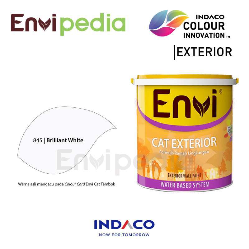 Jual Envi Cat Tembok Exterior Brilliant White 25 Kg Pail Ready Mix di