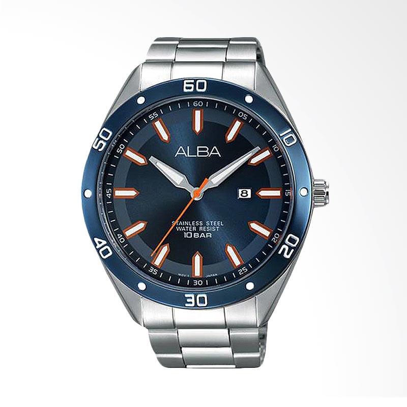 Jual Alba Stainless Steel Jam Tangan Pria - Silver 