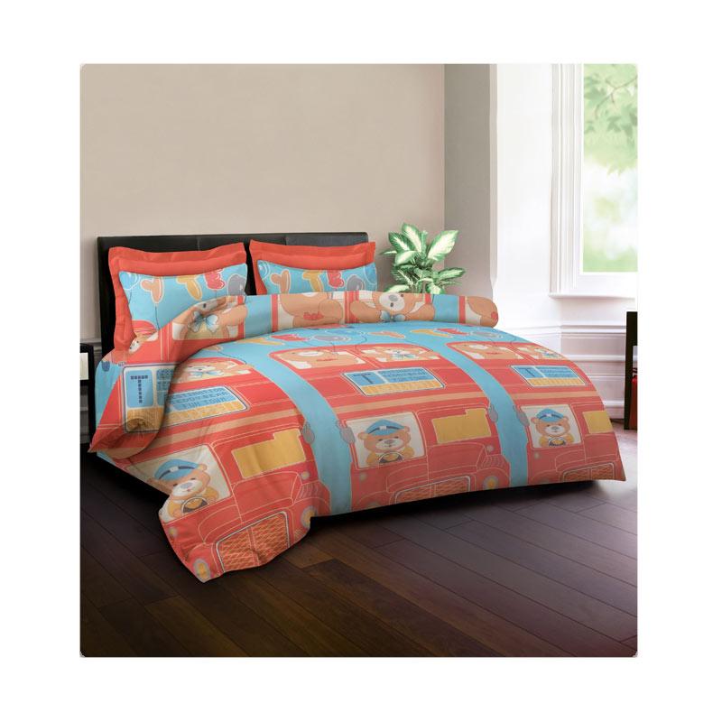 Jual King Rabbit Motif Teddy Bus Bed Cover Biru Di Seller King Rabbit