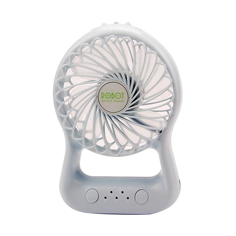 Jual Robot Rtbf03 Portable Battery Fan And Powerbank Biru Putih