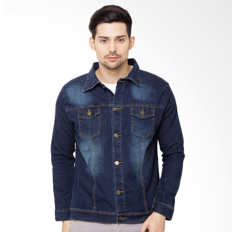 Jual Jfashion Jeans Washed Jaket  Tangan Panjang  Pria  