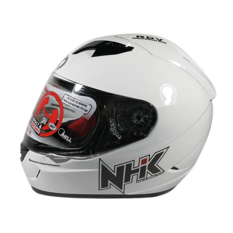 Jual NHK GP 1000 Double Visor Helm Full Face Solid White M di
