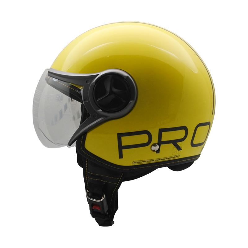 Jual Cargloss YR HC Protect Fitur Kacamata Helm Half Face Yellow