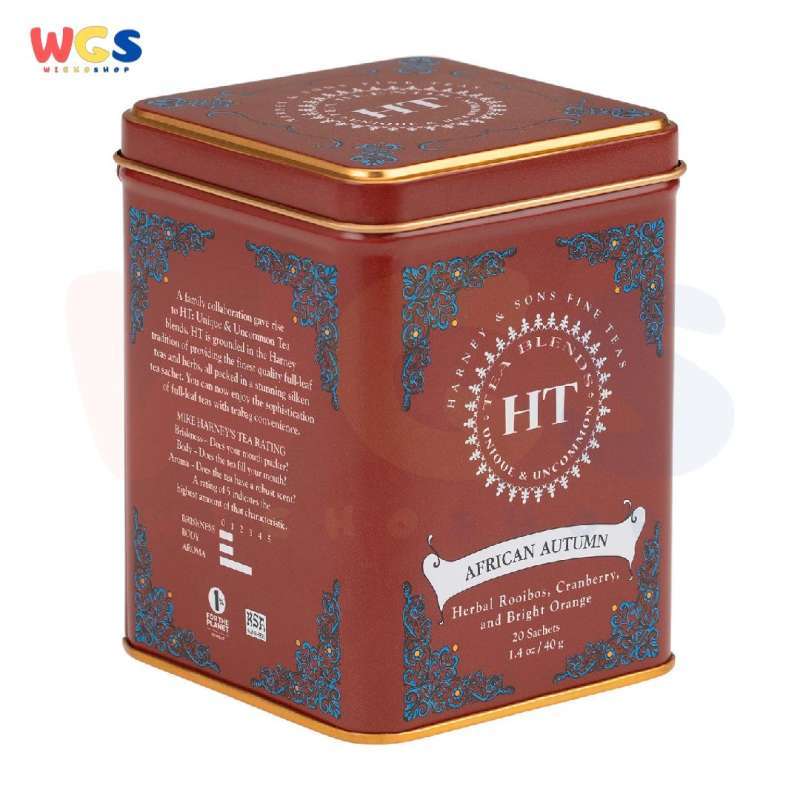 Jual Harney & Sons Teas HT African Autumn Herbal Rooibos 20 Sachets 40g