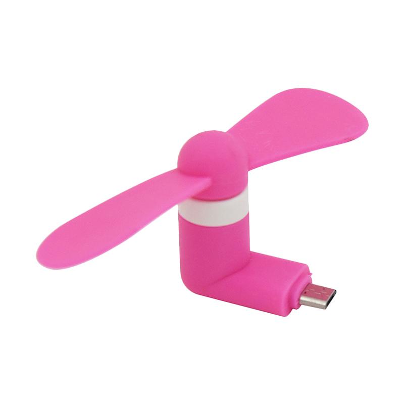 Jual Weekend Deal Primavox Mini USB Fan Micro USB Port Pink di