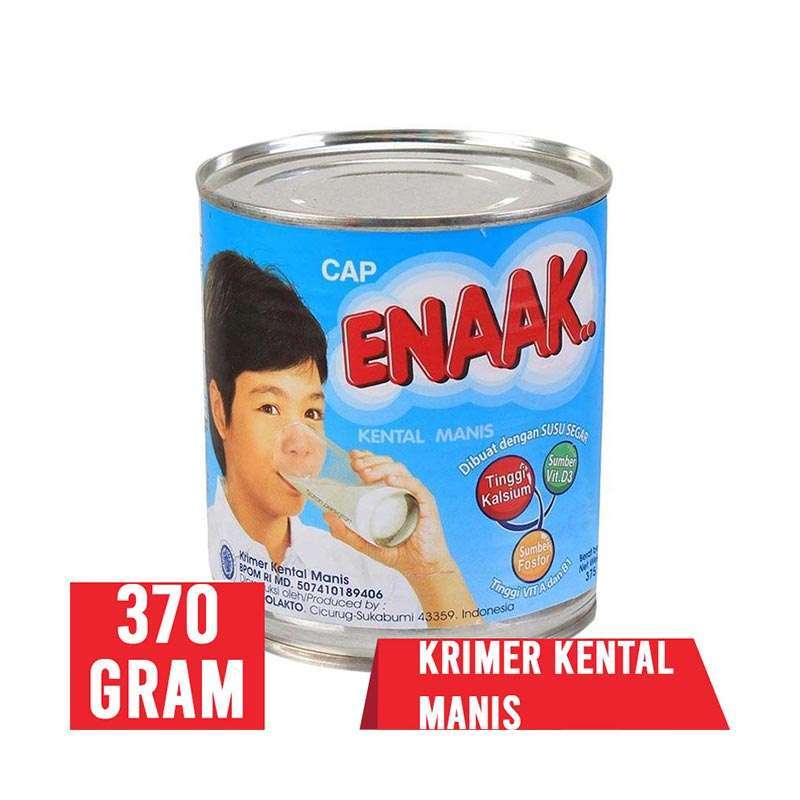Jual Cap Enaak Susu Kental Manis 370 g/ Kemasan Kaleng [ 1 Pcs ] di ...