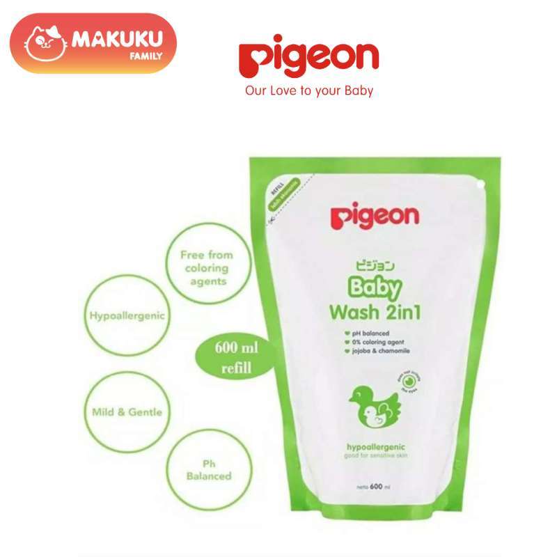 Jual Pigeon Baby Wash Chamomile / Sabun dan Shampoo Cair Bayi Kulit Sensitif / Kemasan Botol