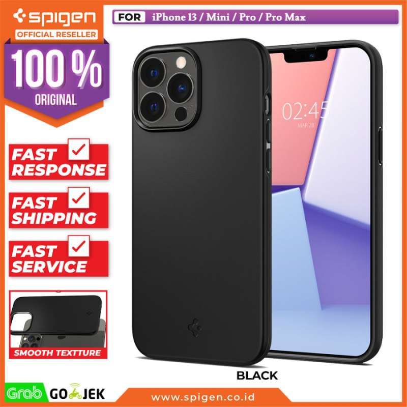 Jual Case iPhone 13 Pro Max Mini Spigen Thin Fit Slim Hybrid Casing