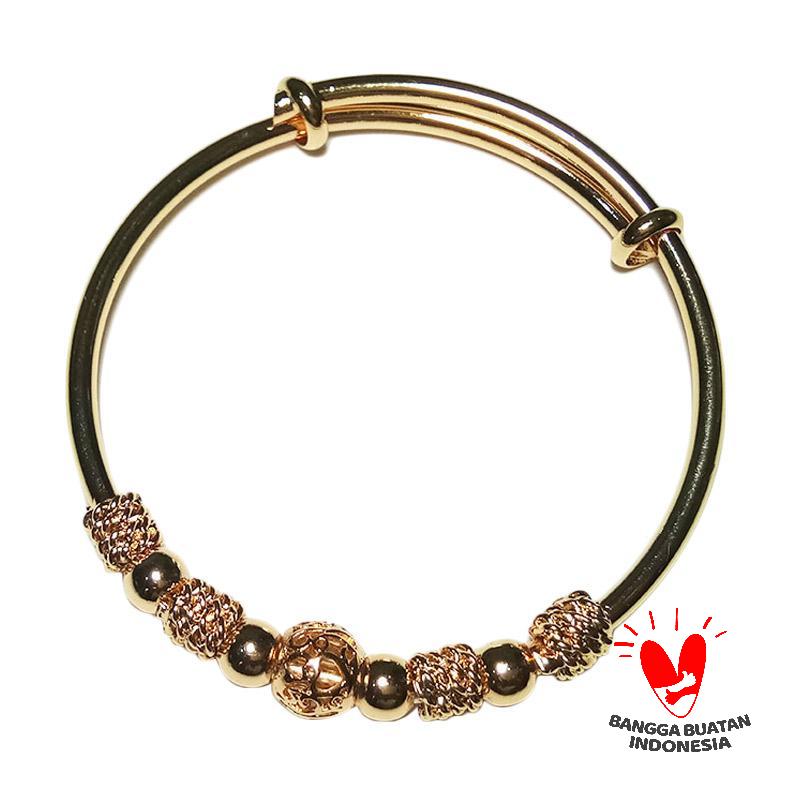 Jual Vee Titanium Stainless Steel 9 Bandul Gelang Tangan