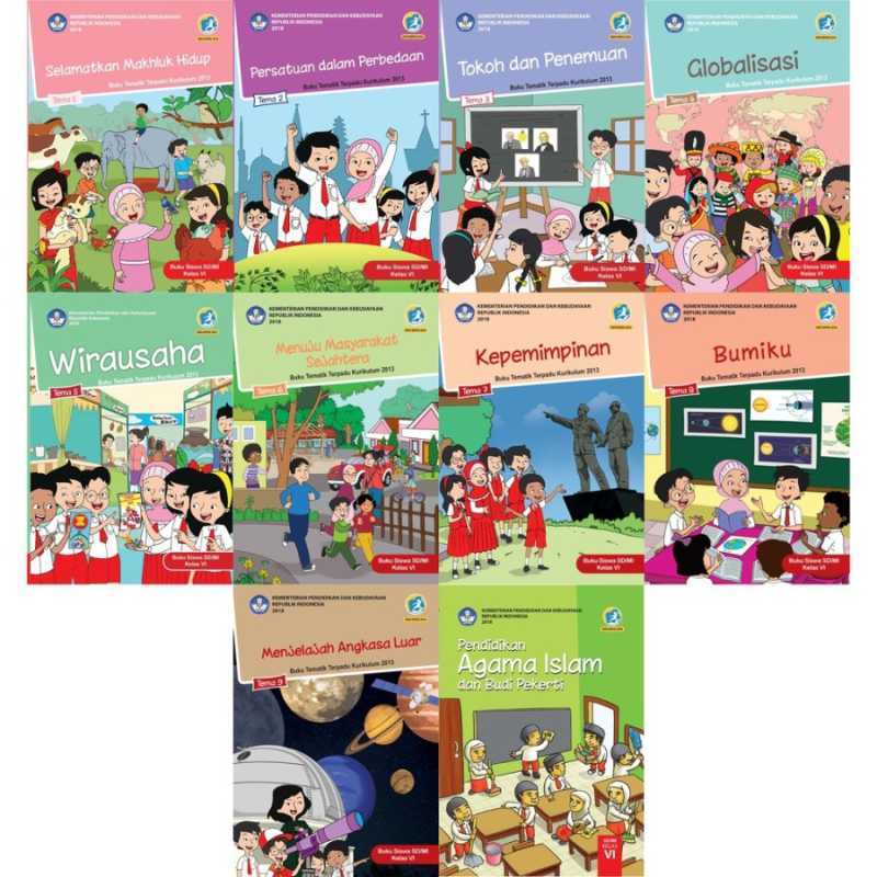 Promo BUKU TEMA SD KELAS 6 TEMA 1 2 3 4 5 6 7 8 9 TEMATIK REVISI ...