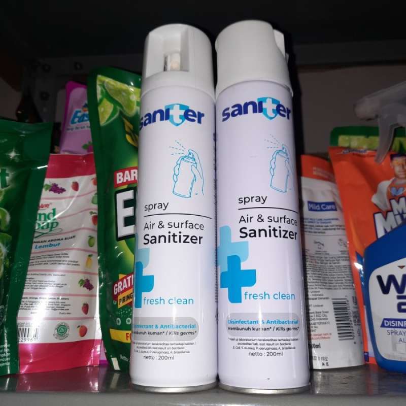 Jual Saniter spray air & surface sanitizer fresh clean 200ml di Seller