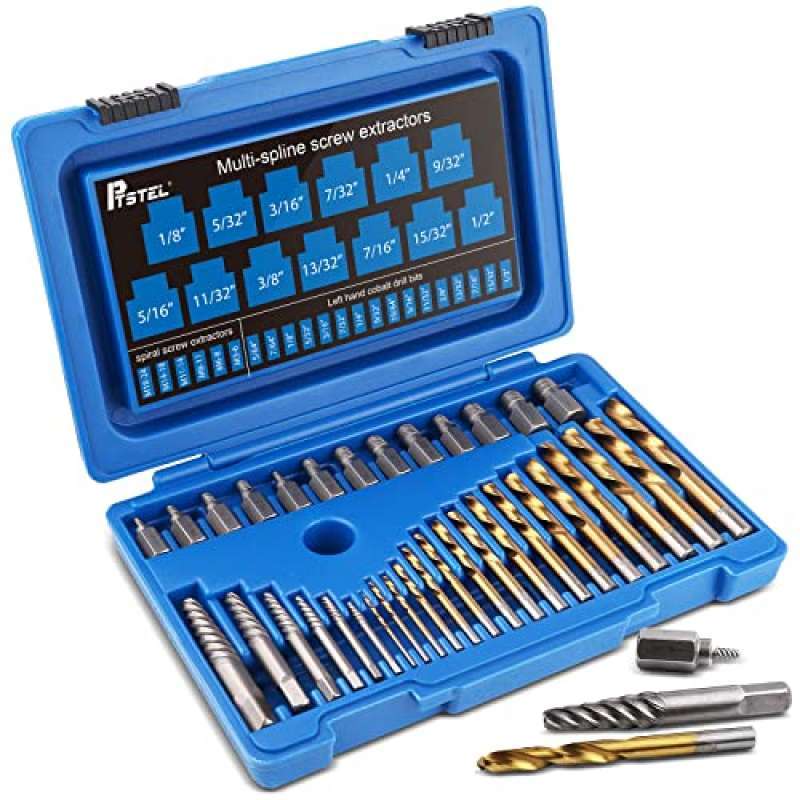 Promo PTSTEL 35Pcs Screw Extractor Drill Bit Set Bolt extractors MultiSpline Screw Extractors