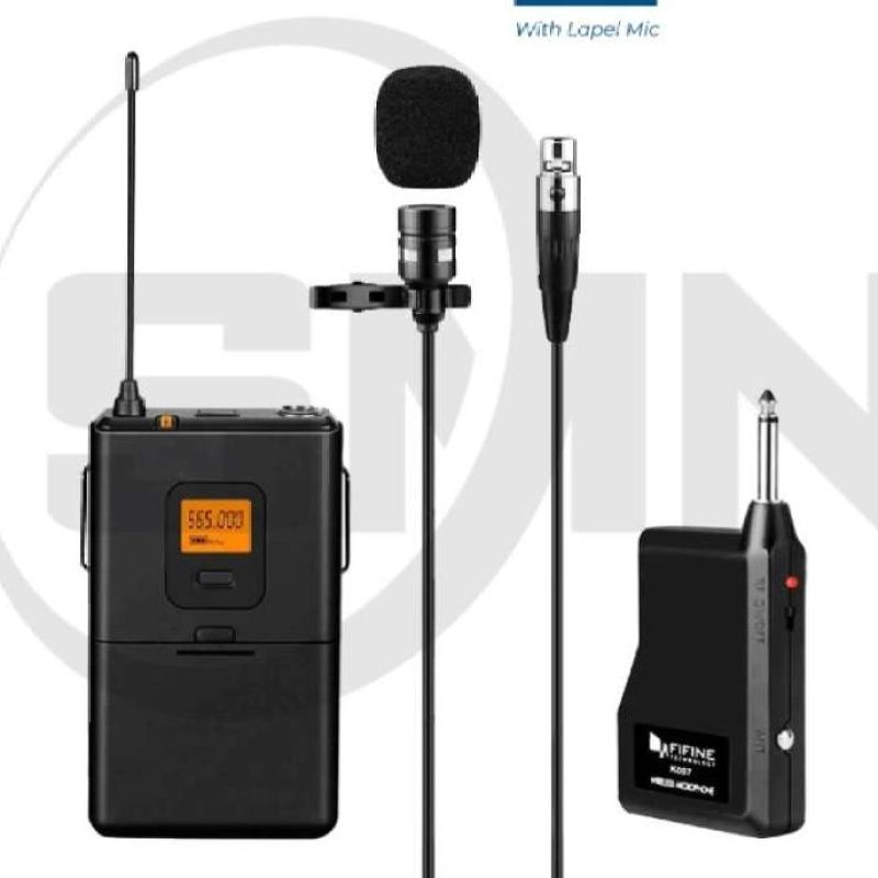 Promo Mic Fifine K037 Wireless Mic Clip On Smartphone Kamera Diskon 10