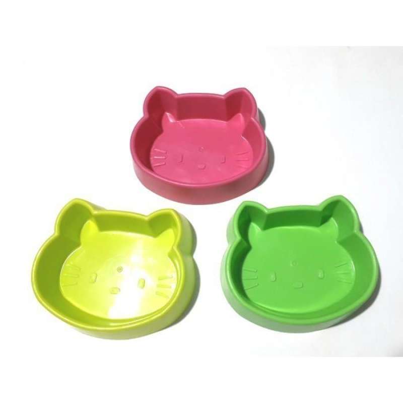 Jual TEMPAT MAKAN SINGLE mangkok HELLO KITTY KEPALA KUCING musang