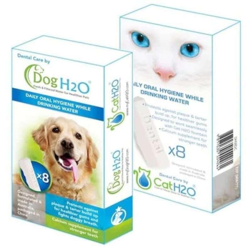 Jual dental care cat / dog h2o pet water fountain daily oral calcium