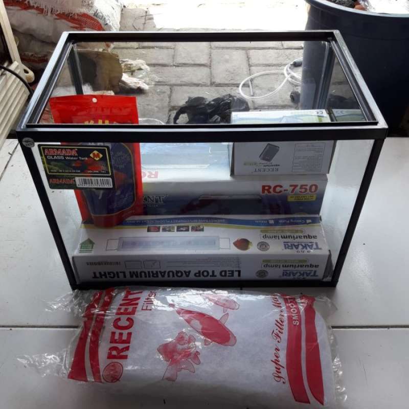 Jual AQUARIUM.NIKITA SIZE S DAN BOX FILTER SEDANG di Seller Kratos