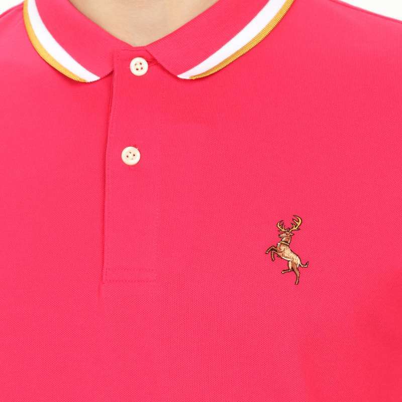 Promo Giordano Men's Dear Polo - Rose Red [0101120210] - S Diskon 26% ...