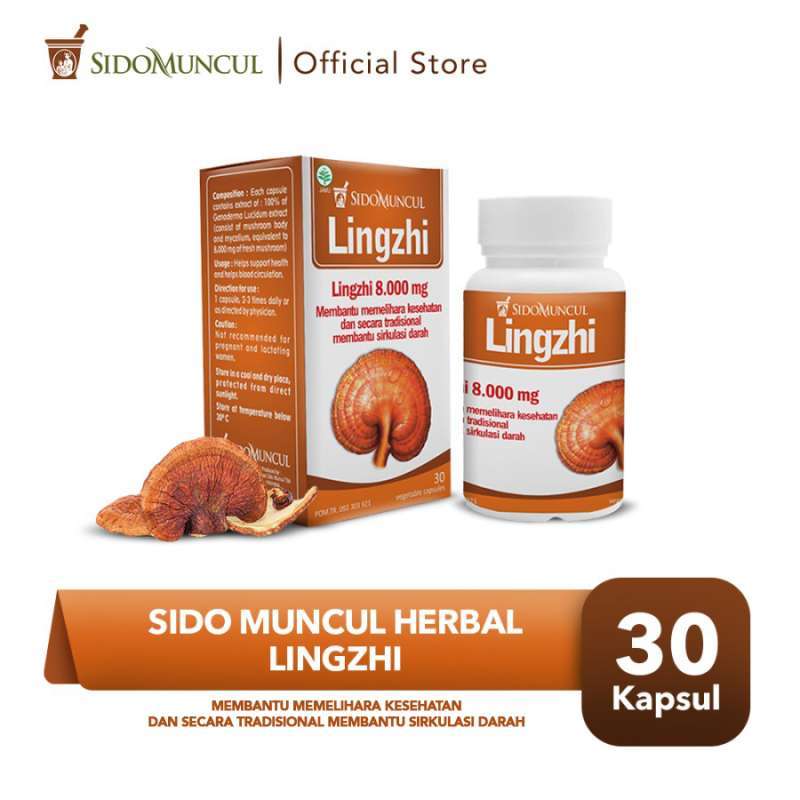 Promo Sido Muncul Herbal Lingzhi 30 Kapsul Membantu Memelihara