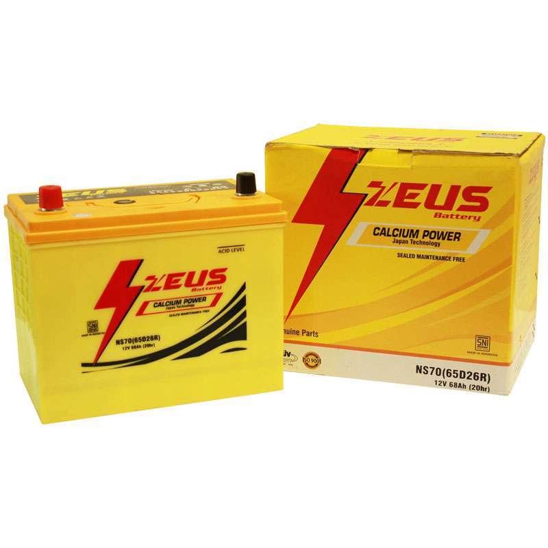 Jual Zeus NS70 (65D26R) Aki Toyota Kijang Kapsul / New Kijang / New