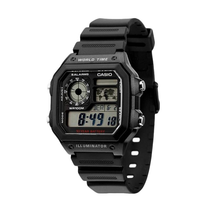 Jual Casio Jam Tangan Pria - Hitam AE-1200WH-1AVDF Online 