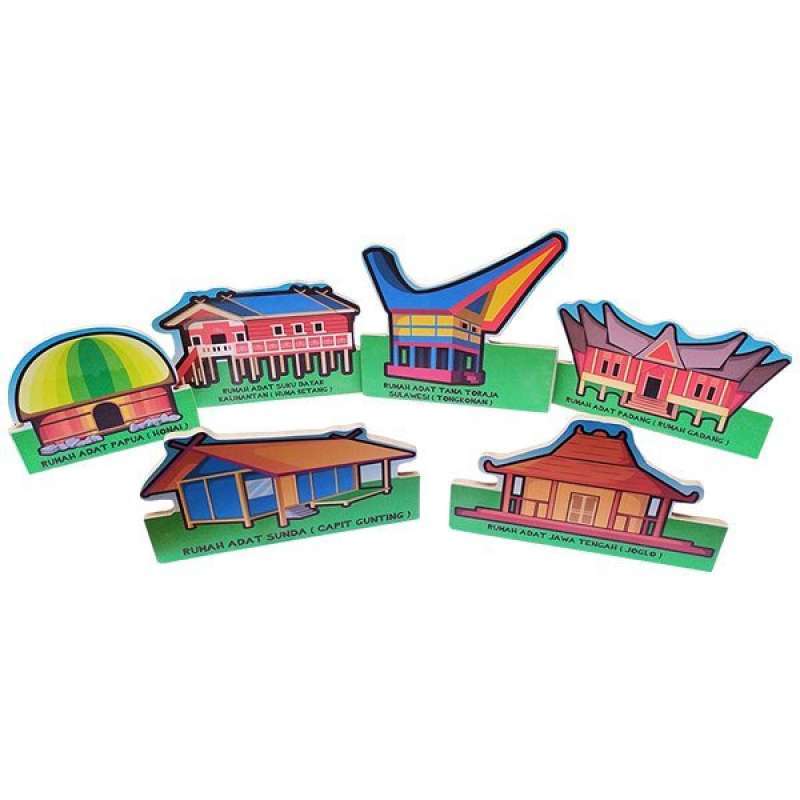 Jual Maket Rumah Adat 2d Mengenal Rumah Adat Di Indonesia Di Seller