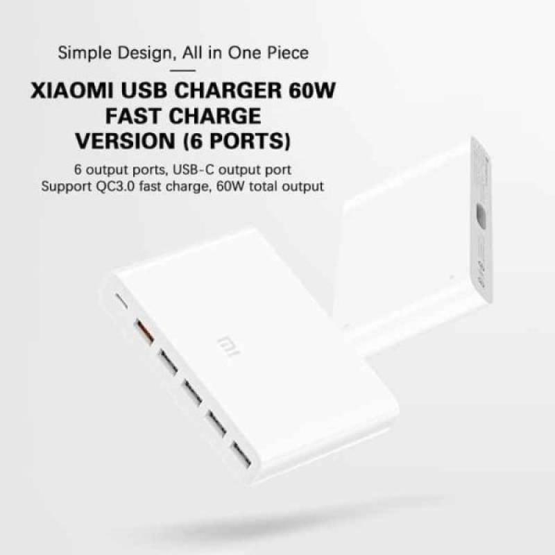 Jual Xiaomi Multi Charger 6 Usb Ports 60W Original 100 Hub Fast