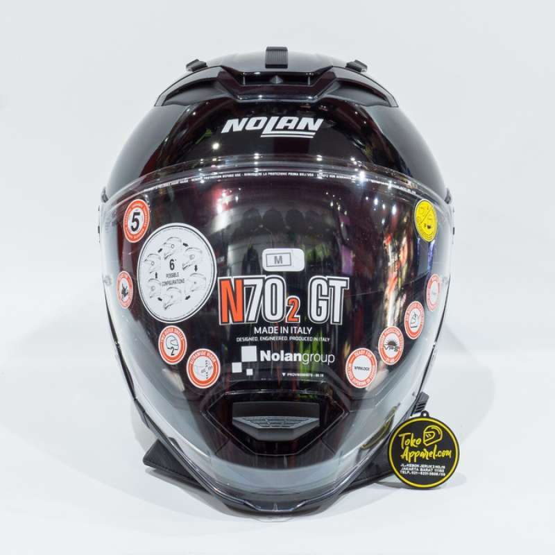 â Nolan N702 Gt He lm Full Face Classic Black Glossy 003