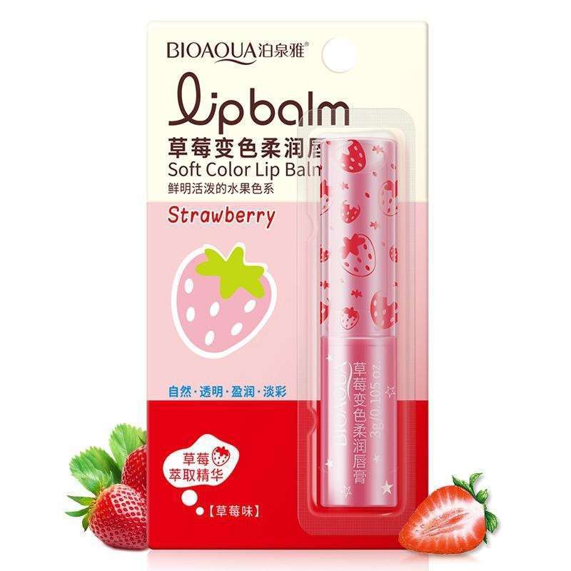 Jual BIOAQUA STRAWBERRY SOFT COLOR LIP BALM di Seller Ladangbaju